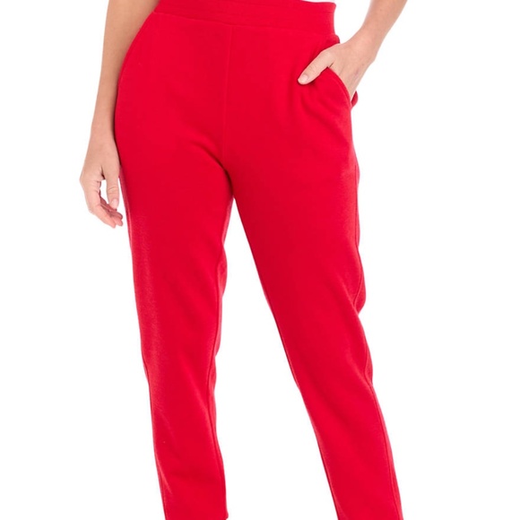 NEW with tags! Women’s Crown and Ivy red joggers, XL - Picture 1 of 2